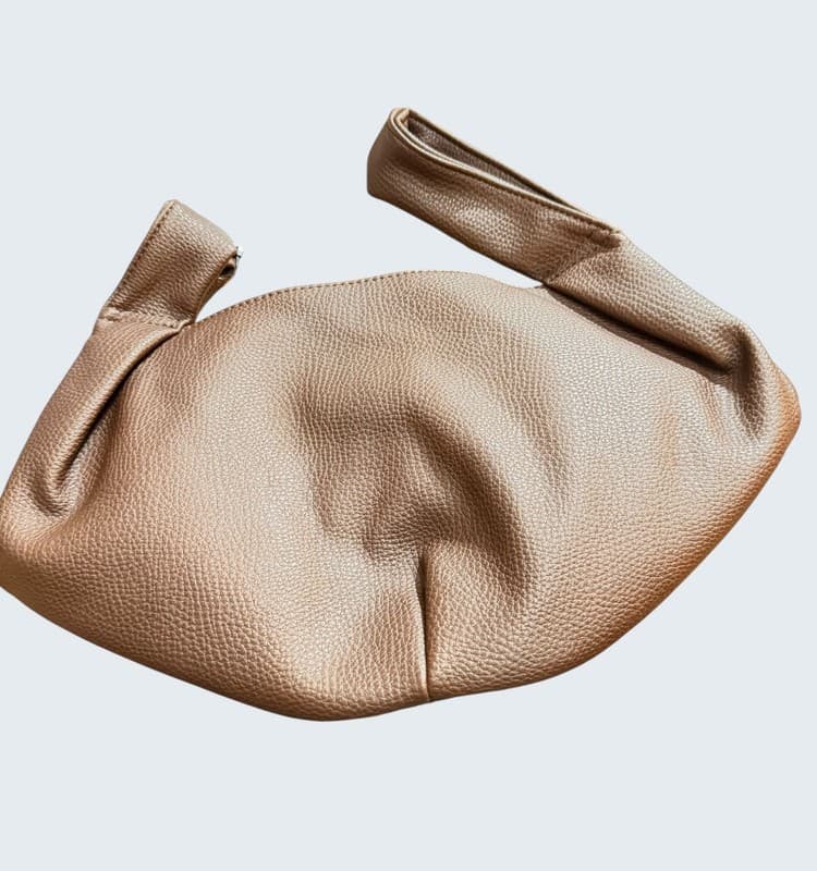 The Drop Avalon Small Tote Bag in Chocolate Brown Pebble Grain Leather - Image 1