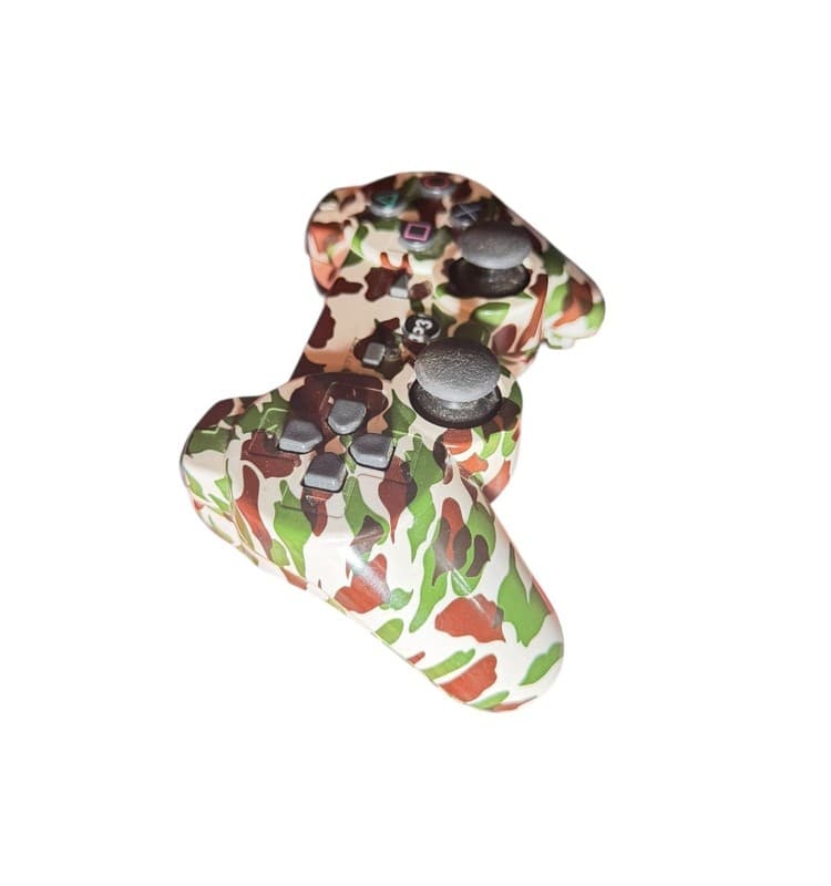 Generic Wireless P3 Bluetooth Dualshock III Controller - Green/Woodland Camo - Thumbnail 3