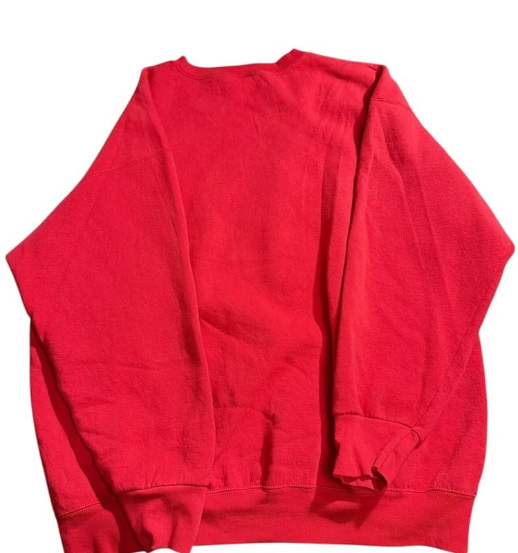 Vintage 90s Calhoun Middle School Chieftains Graphic Sweatshirt XXL Red - Thumbnail 2