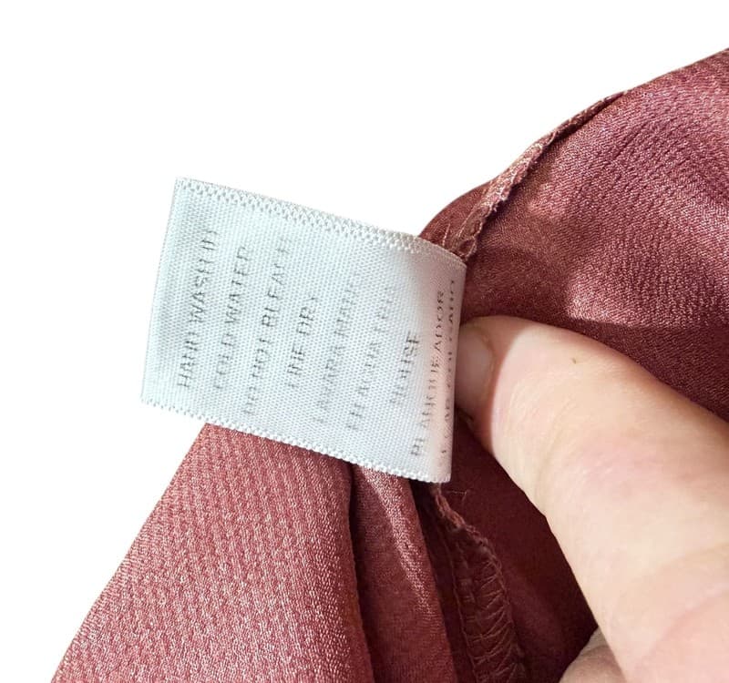 Entro Small Dusty Rose Smocked Puff Sleeve Top - Thumbnail 7