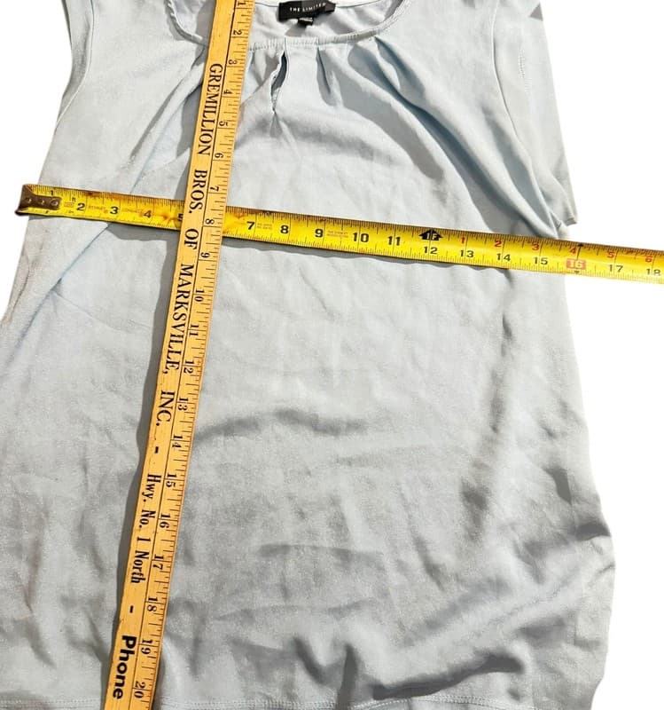 The Limited Light Blue Sleeveless Blouse Women’s Size Small - Thumbnail 6