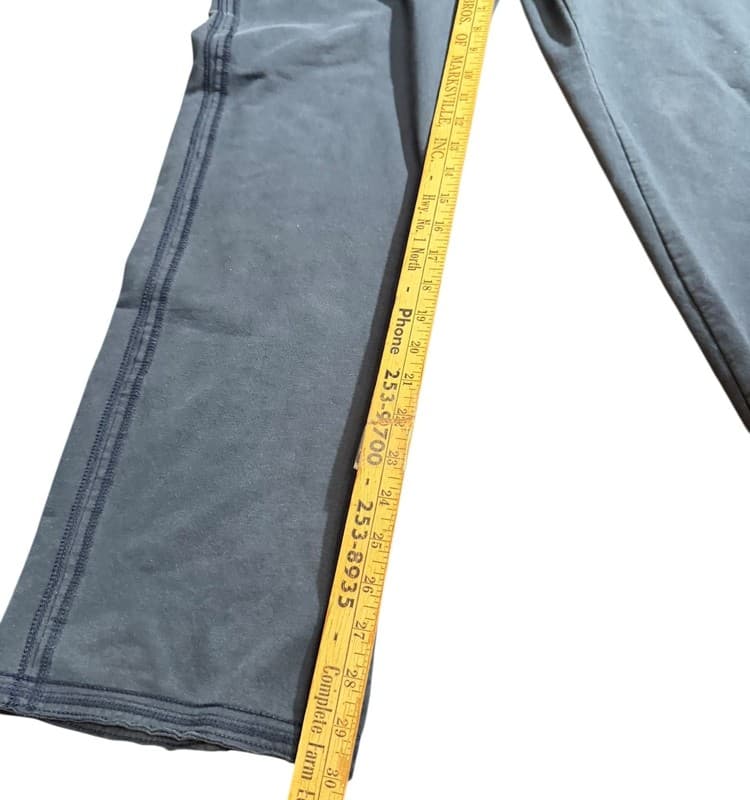 Green Tea Womens Lounge Pants Black Drawstring Straight Leg Size M - Thumbnail 4