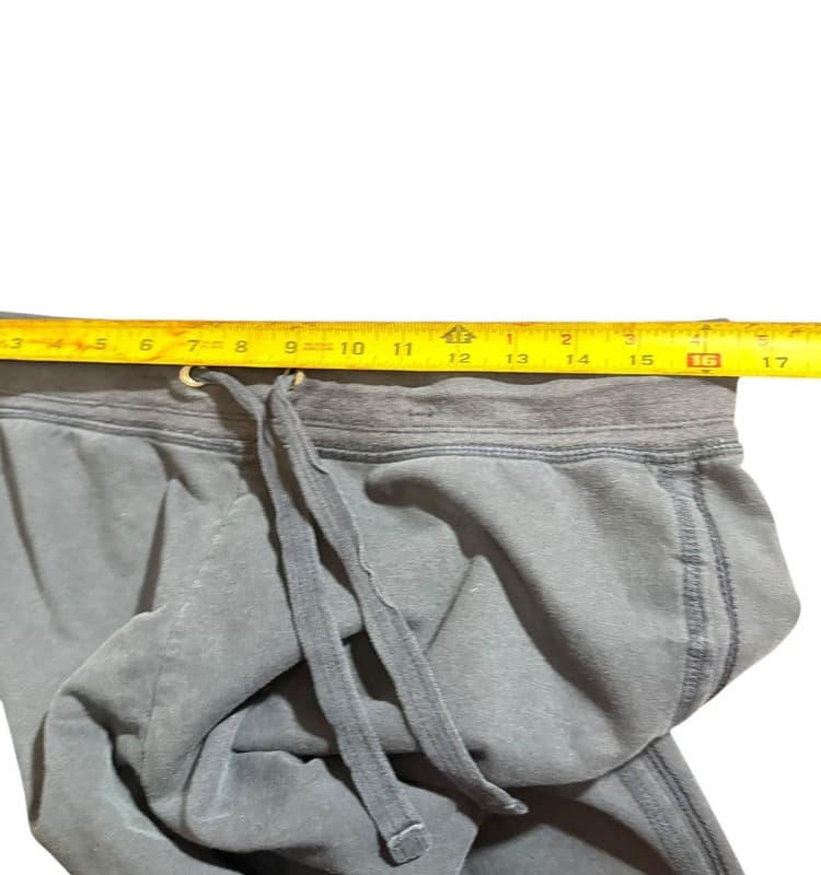 Green Tea Womens Lounge Pants Black Drawstring Straight Leg Size M - Thumbnail 7