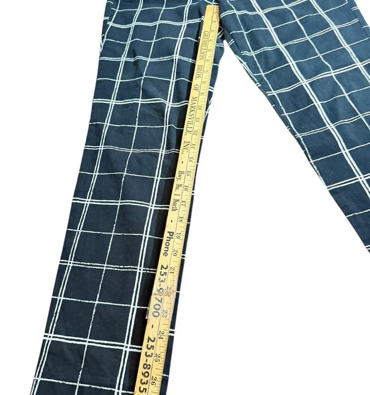 Stylus Black White Plaid Dress Pants Women’s 8 Ankle Straight Leg - Thumbnail 7