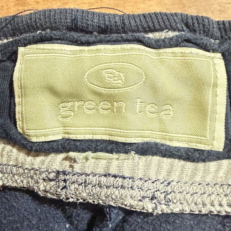 Green Tea Womens Lounge Pants Black Drawstring Straight Leg Size M - Thumbnail 3