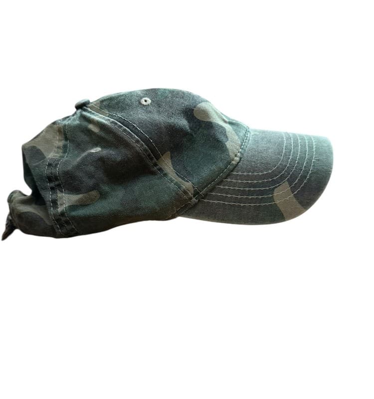 Camouflage Dad Hat Baseball Cap OSFM Adjustable Strapback - Thumbnail 4