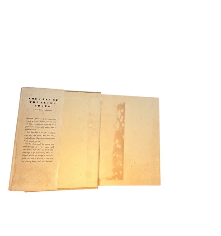 Vintage Perry Mason Book The Case of the Lucky Loser Erle Stanley Gardner HC - Thumbnail 4