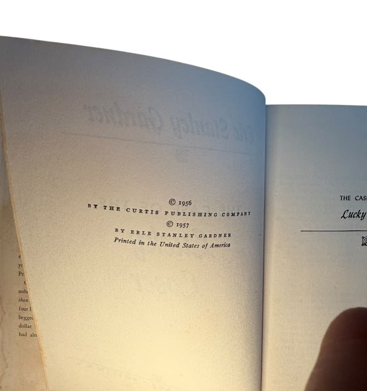 Vintage Perry Mason Book The Case of the Lucky Loser Erle Stanley Gardner HC - Thumbnail 6