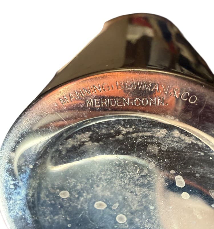 Vintage Manning Bowman Silverplate Cocktail Shaker Decor Only Prohibition Era - Thumbnail 5