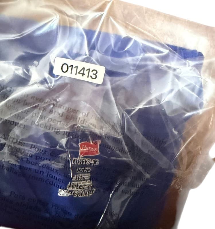 Hanes Nano-T Women’s Blue V-Neck Graphic Tee “At My Age I Need Glasses” Si - Thumbnail 5