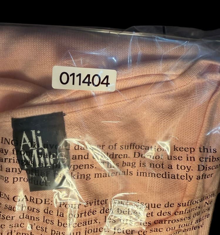 Ali Miles Women’s Knit Short Sleeve Top XL Blush Pink Asymmetrical Neckline - Thumbnail 5