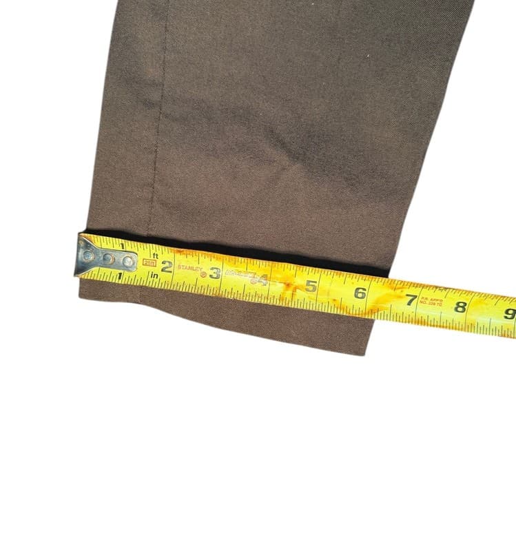 Gibson + Latimer Women’s Brown Pull-On Pants Size M USA Made Straight Leg - Thumbnail 7