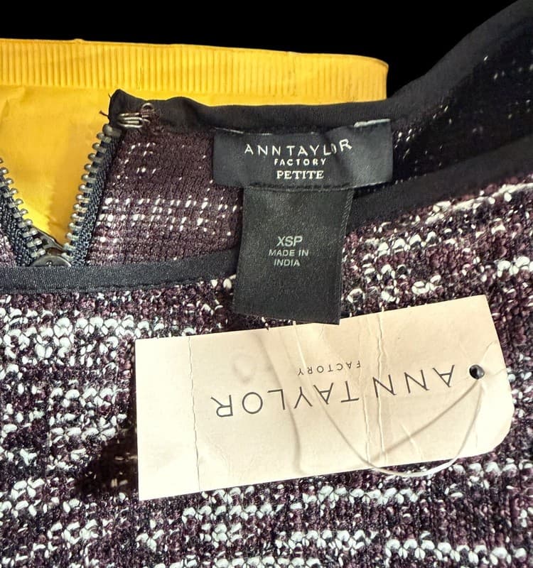 Ann Taylor Tweed Boucle Shift Dress - Thumbnail 4