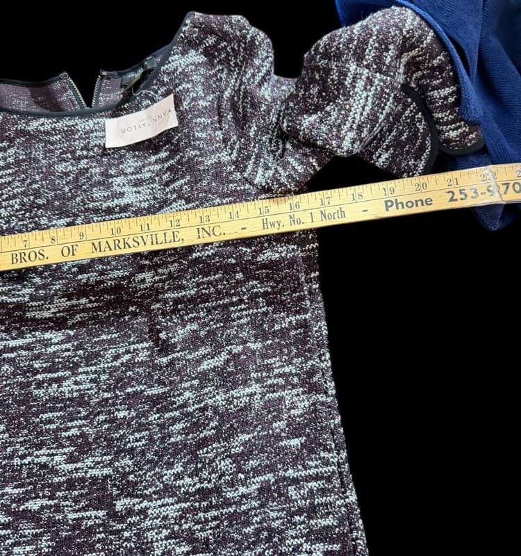 Ann Taylor Tweed Boucle Shift Dress - Thumbnail 6