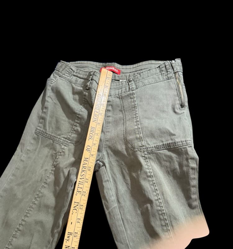 Unionbay Women’s Olive Green Utility Cargo Pants Slim Fit - Thumbnail 7