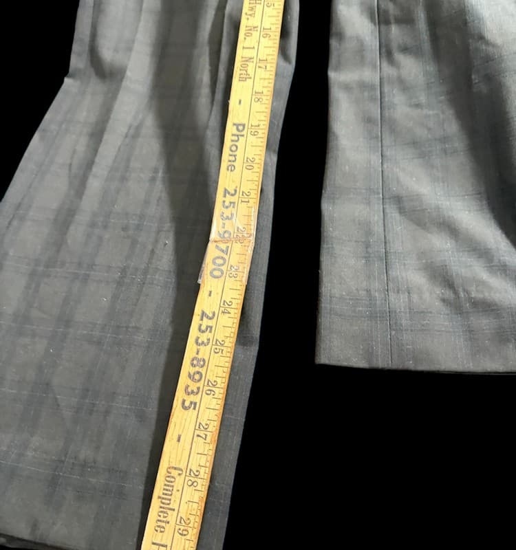 Alex Marie Women’s Charcoal Plaid Dress Pants Size 4 Lined Career Slacks - Thumbnail 7