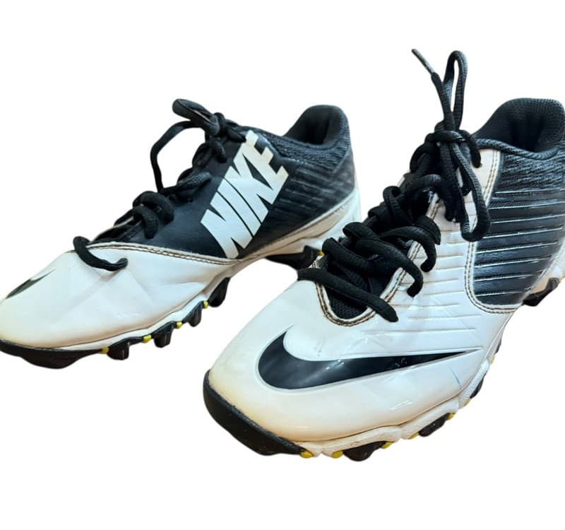 Nike Youth Football Cleats Black White Fastflex Approx Size 5Y - Image 1