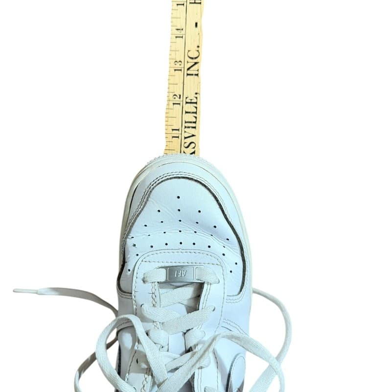 Nike Air Force 1 Low Triple White Men’s Leather Sneakers Size 8–8.5 - Thumbnail 6