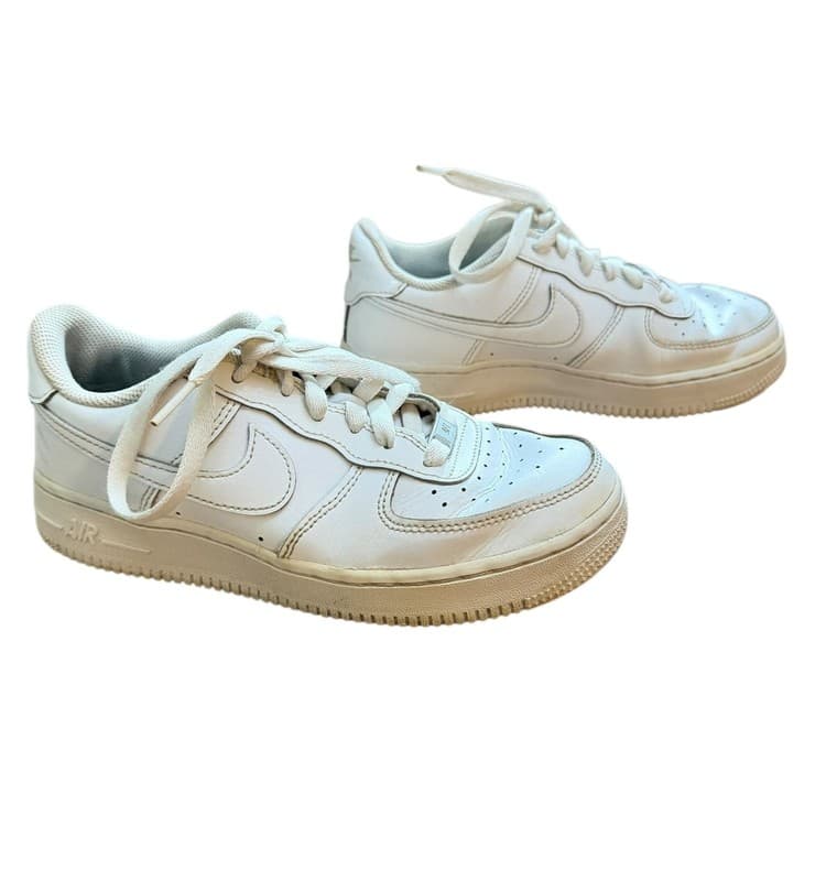 Nike Air Force 1 Low Triple White Men’s Leather Sneakers Size 8–8.5 - Thumbnail 2