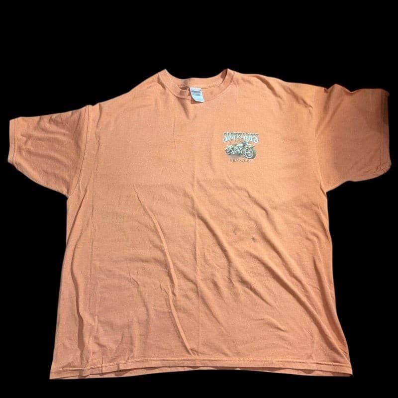 Sloppy Joe’s Key West Motorcycle T Shirt Mens 2XL Gildan Ultra Cotton - Image 1