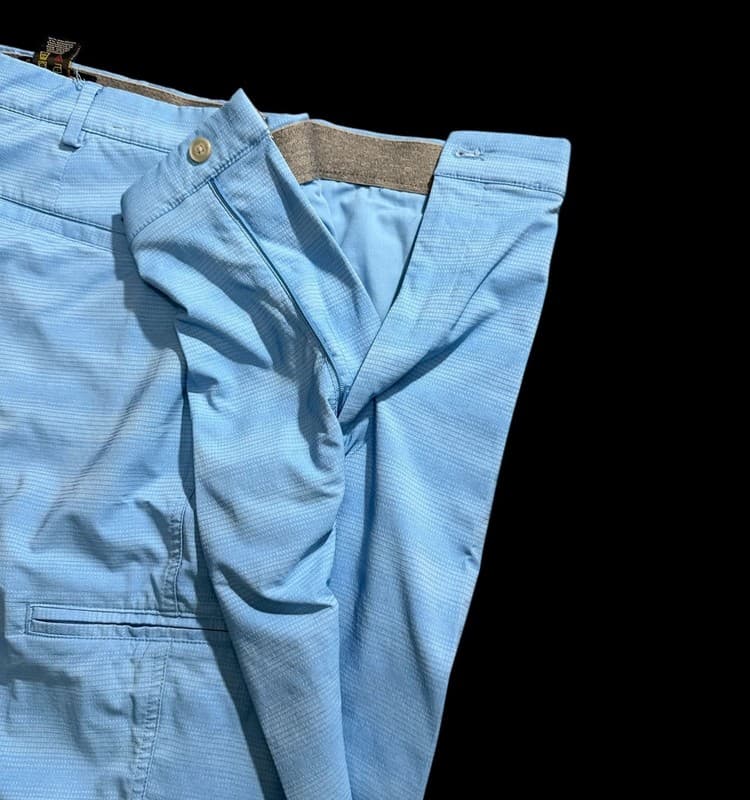 Greg Norman Men’s Golf Shorts W40 Blue Stretch Performance Shark Logo - Thumbnail 6