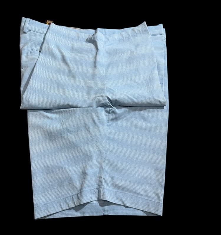 Greg Norman Men’s Golf Shorts W40 Blue Stretch Performance Shark Logo - Thumbnail 5