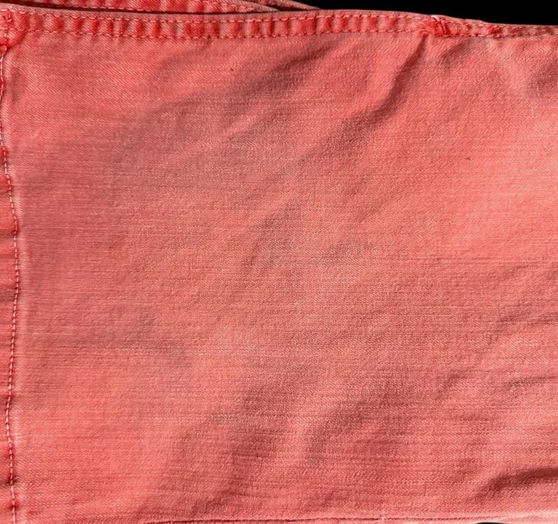 Level 99 Coral Pink Denim Pencil Skirt Women’s Long Jean Skirt Front Slit - Thumbnail 7