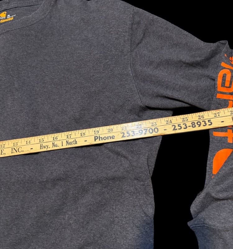 Carhartt Loose Fit Heavyweight Long-Sleeve Logo Sleeve Graphic T-Shirt - Thumbnail 5