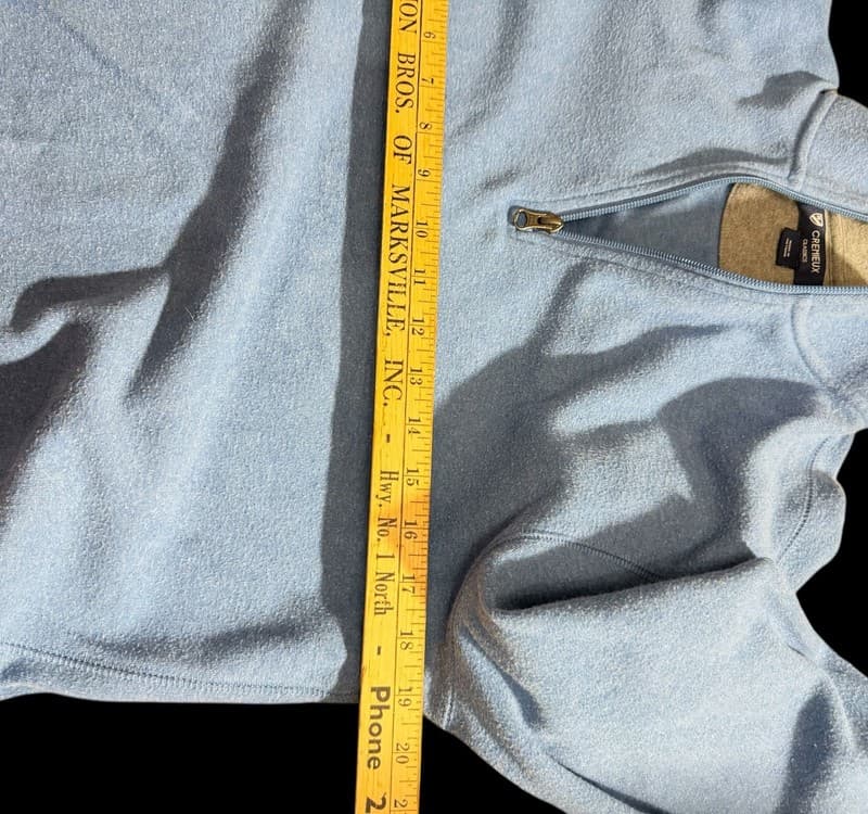 Cremieux Classics Men’s Quarter Zip Fleece Pullover Blue Size Small - Thumbnail 6