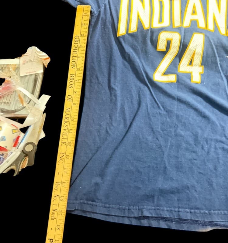 Adidas NBA Indiana Pacers Paul George Navy Blue Jersey T-Shirt M - Thumbnail 6