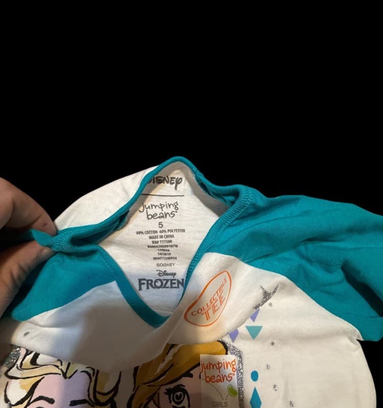 Disney Frozen Elsa and Anna Long Sleeve Graphic T-Shirt - Thumbnail 4