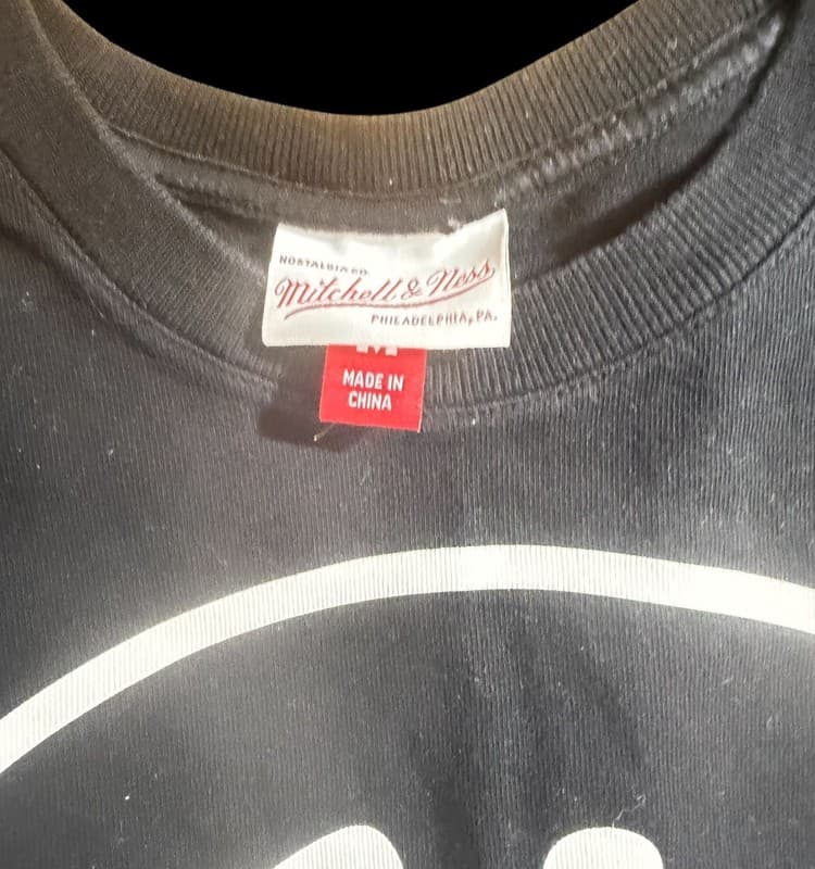 Mitchell & Ness Boston Celtics Big Face 3.0 SS Hardwood Classics Black Tee Shirt - Thumbnail 4