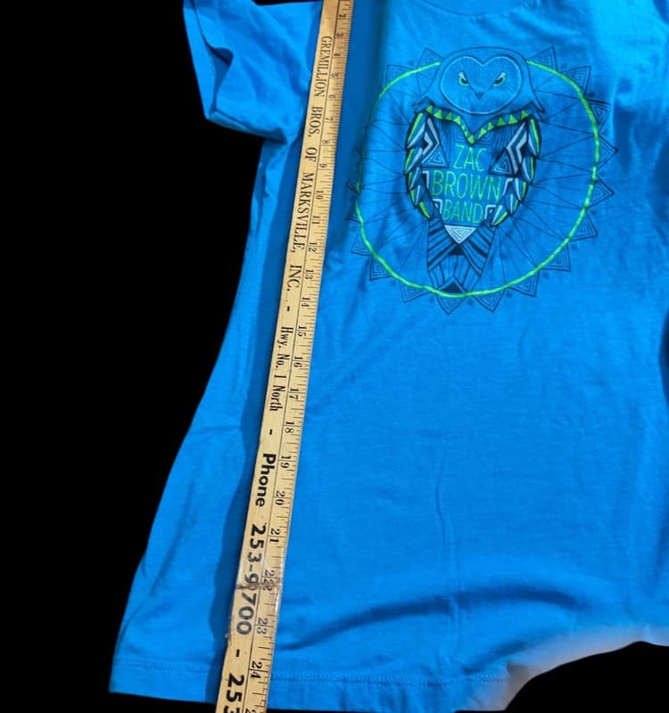 Zac Brown Band Welcome Home 2017 Tour Owl Graphic Concert T-Shirt Medium - Thumbnail 7