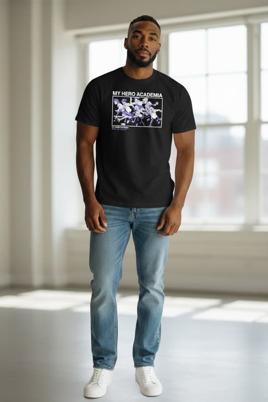 My Hero Academia Class 1-A Black T-Shirt - Thumbnail 2