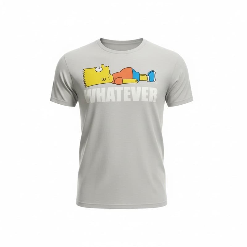 The Simpsons Bart Simpson Whatever El Barto Youth T-Shirt Blue - Thumbnail 2