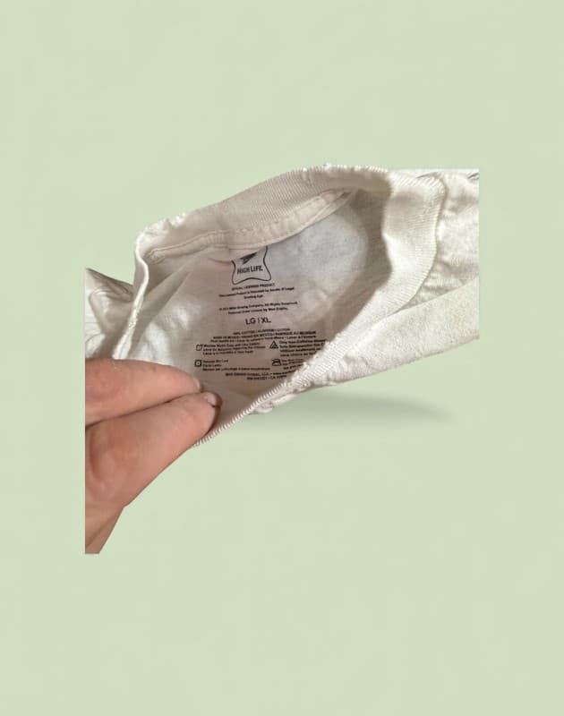 Miller High Life Eagle Distressed Crew Neck T-Shirt - Thumbnail 3