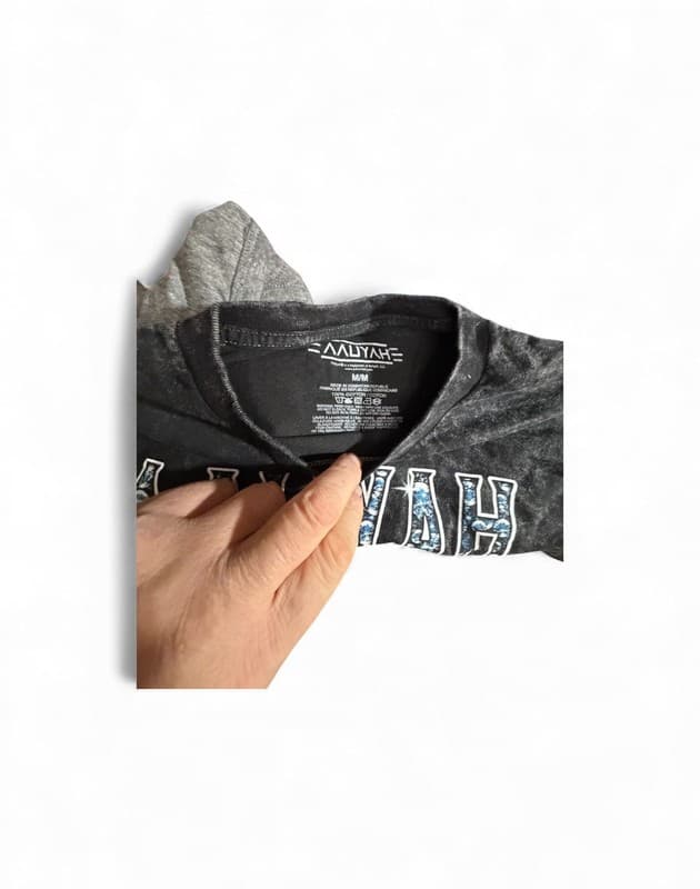 Aaliyah Princess of R&B Black Graphic T-Shirt - Thumbnail 3