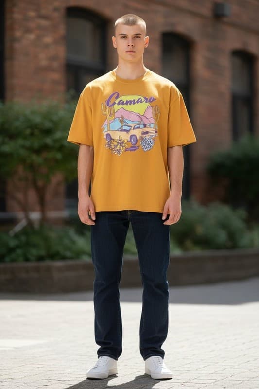 Woman's Chevrolet Camaro Cropped T-Shirt - Thumbnail 2