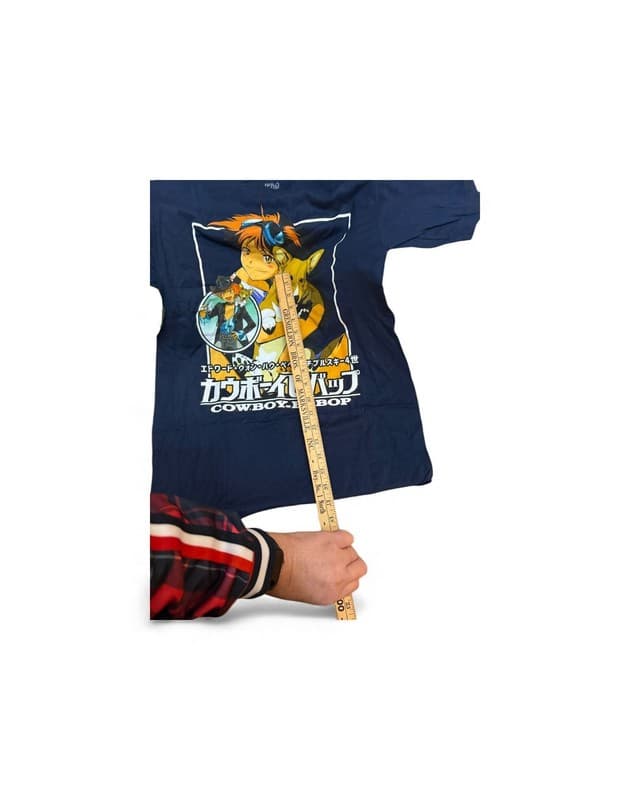 Cowboy Bebop T Shirt Men's Blue Short Sleeve Graphic Anime Japanese - Thumbnail 3