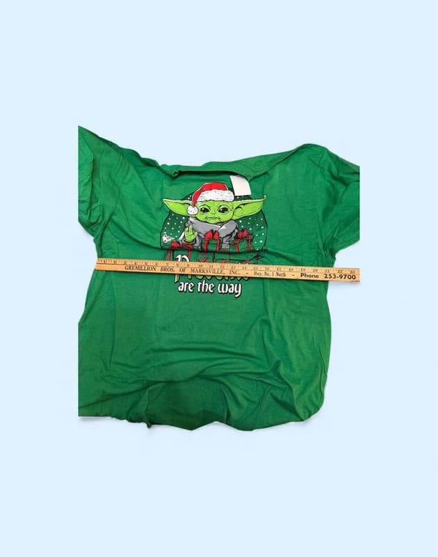 Star Wars The Mandalorian The Child Presents Are The Way T-Shirt - GREEN - Thumbnail 5