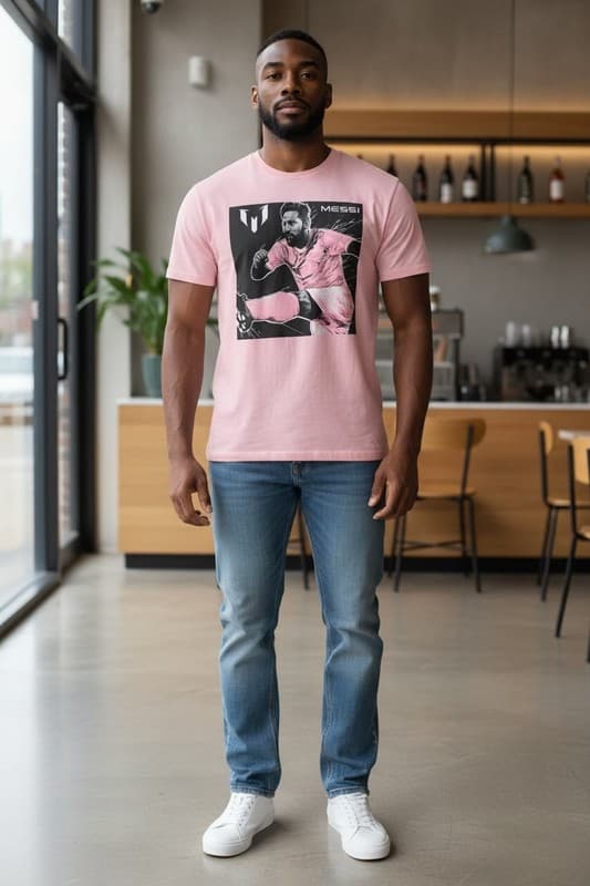 Messi Collection Pink Youth Soccer T-Shirt Size 14/16 - Thumbnail 2