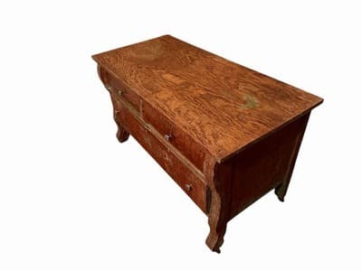 Antique Oak Dresser c.1900–1920 | 2 Over 1 Drawers | Solid Wood - Thumbnail 2