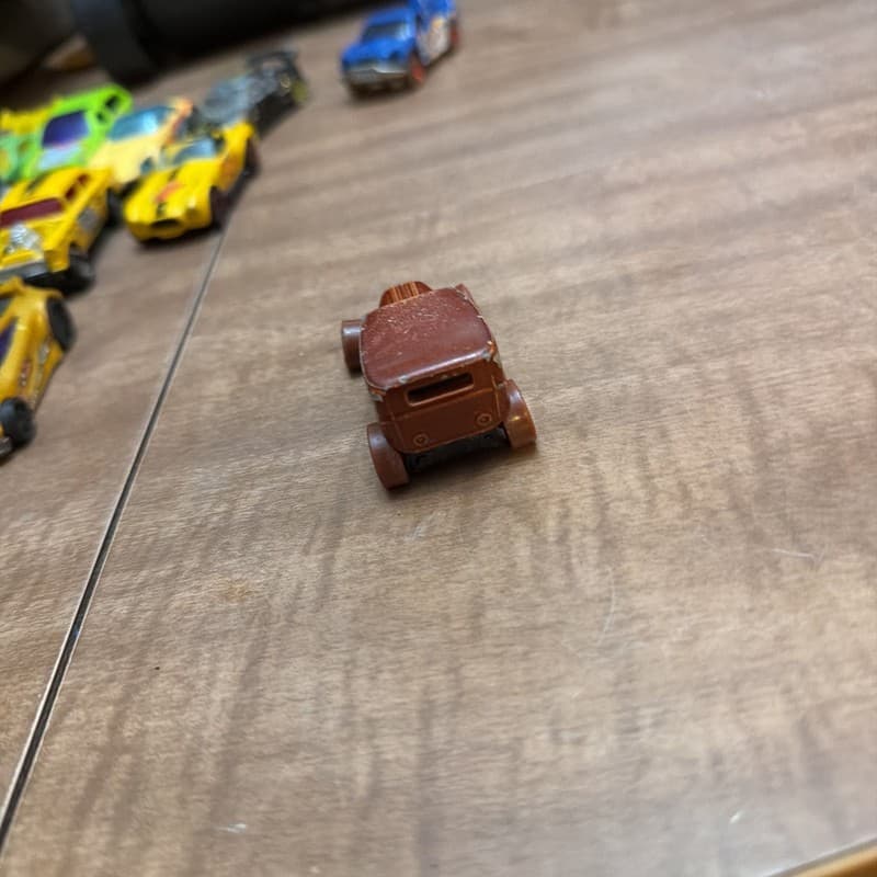 2001 Hot Wheels Midnight Otto Orange with Flames Diecast Car - Thumbnail 4