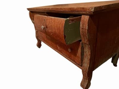 Antique Oak Dresser c.1900–1920 | 2 Over 1 Drawers | Solid Wood - Thumbnail 3