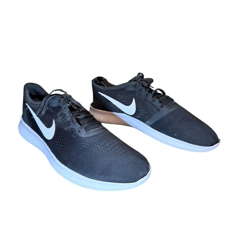 Nike Free RN Running Shoes Black White Men’s Size 15 - Thumbnail 2