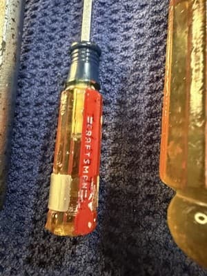 Vintage Craftsman 4pc Tool Lot Ratchet Wrench 2 Screwdrivers Forged USA =V= - Thumbnail 3