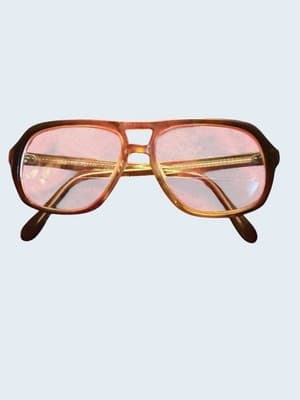 Vintage Zimco Bronco Eyeglass Frames Summer Brown 140 - 1970s/80s Aviator Style - Thumbnail 4