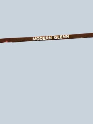 Modern Glenn by Modern Optical Eyeglass Frames - Rectangular Metal - Gold/Black - Thumbnail 5