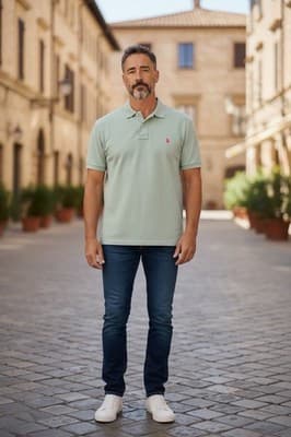 Polo Ralph Lauren Men’s Green Polo Shirt XXL – Classic Fit, Red Pony Logo, Pre-O - Thumbnail 2