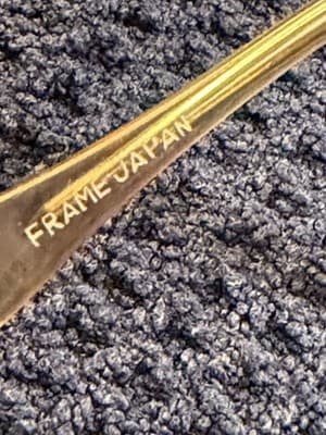 Vintage Tura-Lite Eyeglass Frames Amber Gold MOD 320 Japan 1970s-80s - Thumbnail 8